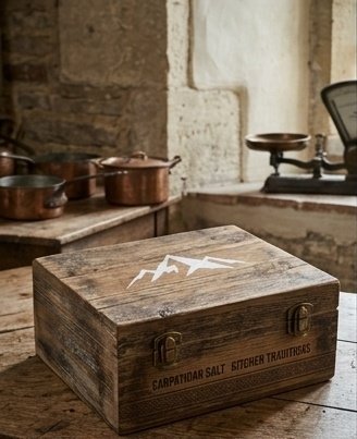Handcrafted walnut presentation box